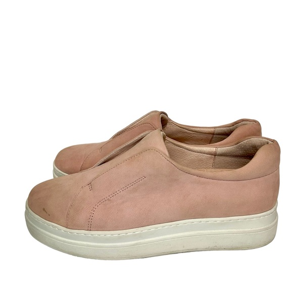 J/Slides Leather Slip On Platform Sneakers Sz 8.5 Pink - Picture 5 of 10